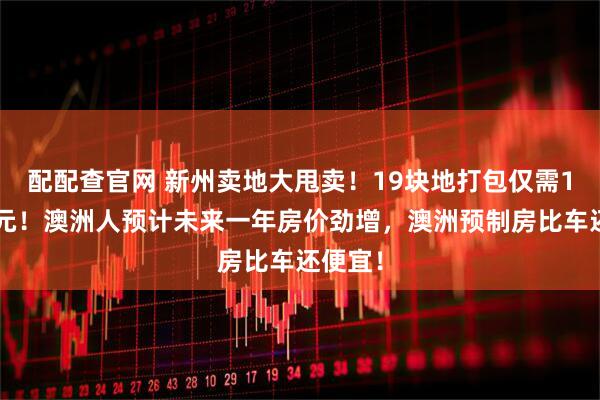 配配查官网 新州卖地大甩卖！19块地打包仅需10万澳元！澳洲人预计未来一年房价劲增，澳洲预制房比车还便宜！